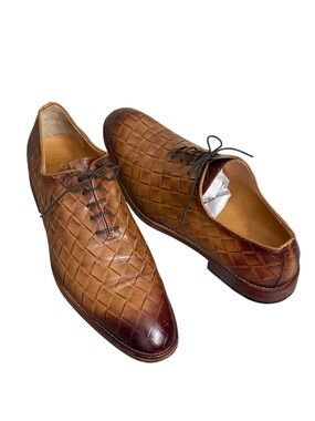 Santoni Leather Oxford Shoes size 44(USA 11)